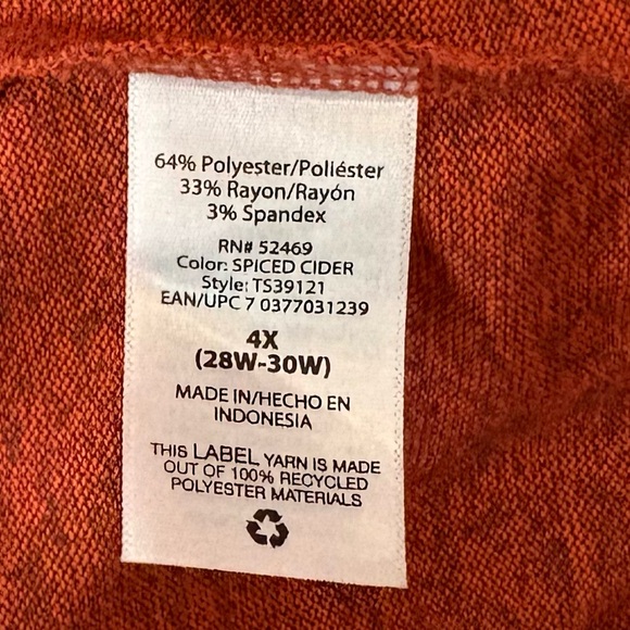 Terra & Sky Women's Rust Top - Picture 7 of 8